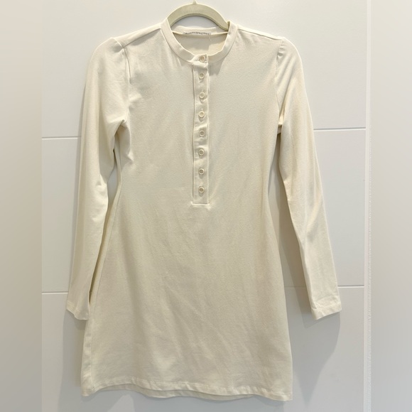 Reformation Crew Neck Dress Cream Size Small - Picture 2 of 12